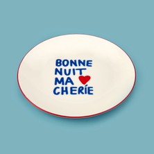 Matmel Kitchen Bonne Nuit Ma Cherie Porselen Pasta Tabağı - Renkli - 19 cm