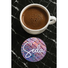 Nurdic Kişiye Özel Isim Yazılı Pleksi Mumluk / Bardak Altlığı Temalı 10X10CM Tasarım İSIM15