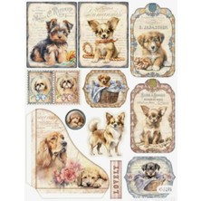 Bsb Köpekler Telefon Laptop Notebook Tablet Defter Matara Stiker Etiket ST2175