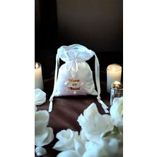 Ct Isme Özel Saten Gelin Para Kesesi