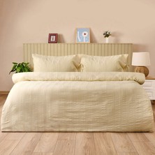 Matmel Soft Armürlü Tek Kişilik Nevresim Takımı - Ekru