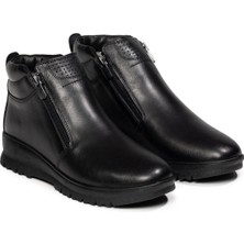 Selin Soylu Kadın Hakiki Deri Bot, Kışlık Günlük Kürklü Bot , Fermuarlı Bot, Kadın Bot