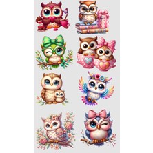 Bsb Baykuş Telefon Laptop Notebook Tablet Defter Matara Stiker Etiket ST2231