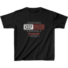 Rawea Fashion Unisex Çocuk Baskılı T-Shirt - Siyah