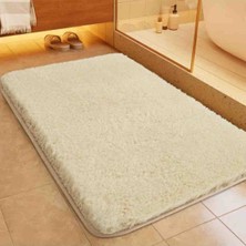 new colourse Banyo Duş Önü Kaymaz Pamuk Tabanlı Paspas 40X60CM