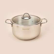 Paslanmaz Çelik Tencere - Gri - 24 cm