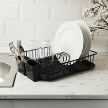 Matmel Tezgah Üstü Bulaşıklık - Siyah - 42X27,5X9,5 cm