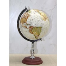 Dekoratif Dünya Küre Modern Tasarım 38x21 cm Zarif Görünüm ile Evinize Değer Katar