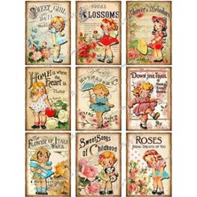 Bsb Vintage Telefon Laptop Notebook Tablet Defter Matara Stiker Etiket ST2160