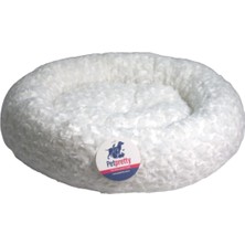 Flip Petpretty Simit Yatak Peluş Beyaz 55X55CM