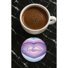 Nurdic Kişiye Özel Isim Yazılı Pleksi Mumluk / Bardak Altlığı Temalı 10X10CM Model İSIM25