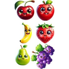 Bsb Sebze Meyve Telefon Laptop Notebook Tablet Defter Matara Stiker Etiket ST2203