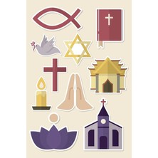 Bsb Hıristiyan Telefon Laptop Notebook Tablet Defter Matara Stiker Etiket ST2248