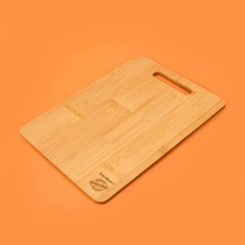 Bambum Plank Büyük Kesme ve Steak Tahtası - Açık Kahverengi