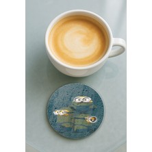 Nurdic Yuvarlak Pleksi Bardak Altlığı Baskı Desenli Tekli MINIONS9120