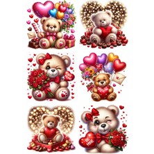 Bsb Ayıcıklar Telefon Laptop Notebook Tablet Defter Matara Stiker Etiket ST2252