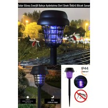 2 Adet Güneş Enerijili Kazıklı Uv Sinek Öldürücü Cihazı Solar Ledli Bahçe Aydınlatma Haşere Savar