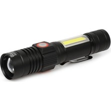 Geniş Açılı P50 LED Şarjlı El Feneri