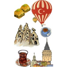 Bsb Türkiye Temalı Telefon Laptop Notebook Tablet Defter Matara Stiker Etiket ST2110