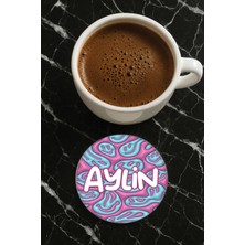 Nurdic Kişiye Özel Isim Yazılı Pleksi Mumluk / Bardak Altlığı Temalı 10X10CM Isimno İSIM57