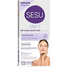 Sesu Yüz Ağda Bandı Soft 12'li