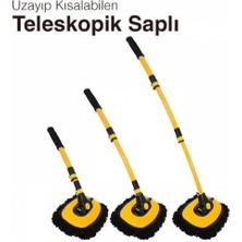 TE Dükkan Buğz Teleskopik Saplı Kuru Islak Oto Yıkama Fırçası