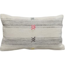 Kilim Antik El Dokuma Lumbar Kilim Kırlent Yastık Kılıfı 0283 - Yeni - Çok Renkli