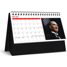 Keskin 600134-99 2026 MTP-820 Plastik Üçgen Masa Takvim Atatürk