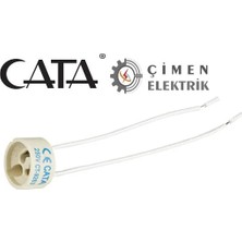 Cata Ct 9263 Gu-10 Ampül Duyu 12CM Kablolu - Elektrik Tesisatı Için Kaliteli Kablo