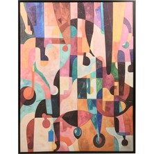 Matmel Deco Human Tablo - Renkli - 100X75 cm