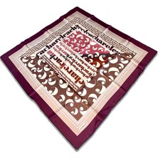 Cacharel Mürdüm Kahve Karma Desen Tivil Ipek Eşarp 8387313  -  913