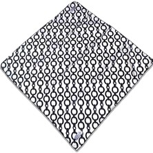 Az Hatalı Polyester La Boutique Beyaz Zincir Desen Eşarp 1809 - 02  34777