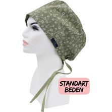 Doktorbonem Standart Beden Yeşil Nazlı Çiçekler Cerrahi Bone Doktor Hemşire Sağlıkçı Hastane Bonesi