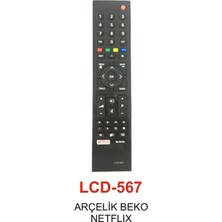 Ulu Pazarlama Arçelik - Beko 3D Smart  Netflix Tv Kumandası - LCD 567