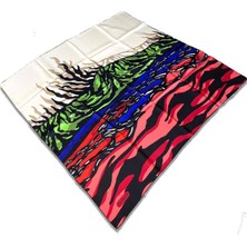 Cacharel Kırmızı Siyah Zebra Desen Tivil Ipek Eşarp 7825313  -  914