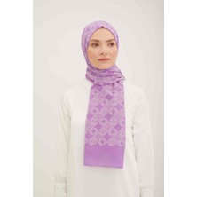 Armine Trend Akasya Şal Menekşe Rengi Desenli 4 - 22027