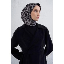 Armine Sura Saf Ipek Eşarp 9425 - 51 Siyah Karışık Desen