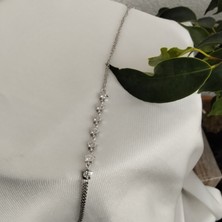 Generic 925 Ayar Gümüş Zirkon Taşlı ve Otantik Detay Şahmeran Kadın Bileklik- Şık Tasarım (Yıldız Model)