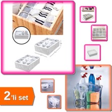 Hereveoyuncak 12 Bölmeli Pratik Çekmece Düzenleyici Organizer + Caddy Bölmeli Düzenleyici Sepet - 2li Set TB2ERC