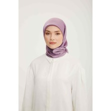 Armine Trend Lila Düz Renk Jan Jan Şifon Eşarp 803