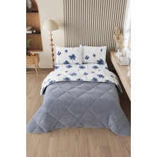 Formeya Nordelle Battal Boy Lüx Wellsoft Yorgan Çift Taraflı - 2 Adet Yastık Kılıflı Yorgan Seti 215X235 cm
