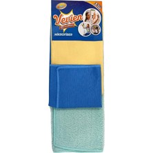 Microfiber Güderi-Waffle-Welsoft Cam ve Temizlik Bezi | 3'ü Bir Arada 40X40 cm
