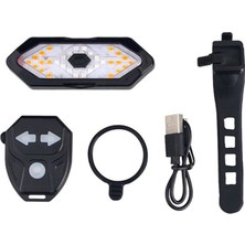 Serendipitous Elektrikli Scooter Dönüş Sinyali, Uzaktan Kumandalı Bisiklet LED Sinyal Lambası (Yurt Dışından)