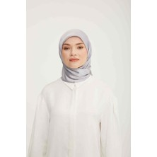 Armine Trend Gümüş Düz Renk Jan Jan Şifon Eşarp 830