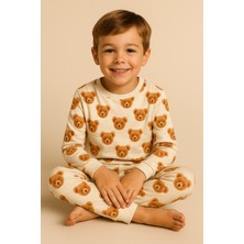 Katia & Bony Çocuk Teddy Desenli Pijama Takımı