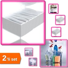 Hereveoyuncak 8 Bölmeli Xl Pratik Çekmece Düzenleyici + Bölmeli Düzenleyici Sepet Caddy - 2li Set QW5L3B