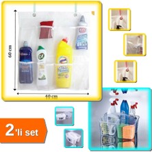 Hereveoyuncak 8 Cepli Bebek Beşik Düzenleyici + Beyaz Buzdolabı Düzenleyici Sepet 2'li Set 52x40 cm X3F7G1