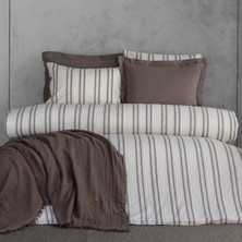 Dantela Linea Nevresim & Yatak Örtüsü Seti - Bej