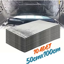 Araç Oto Kaput Kapı Taban Davlumbaz Ses Yalıtım Malzemesi 6mm Alm. Folyolu Kauçuk 50CMX100CM 10ADET