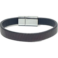 JTAW25BLK1630 Hakiki Dana Derisi Mıknatıs Kapama Bordo Garantili Hediye Kutulu Janti Bileklik